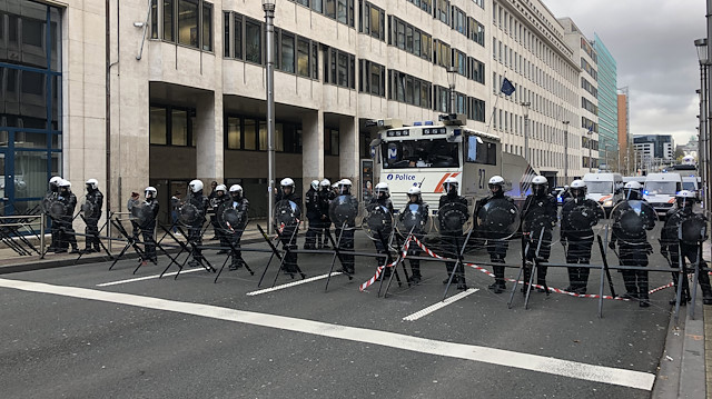 Yellow vest protest in Brussels  