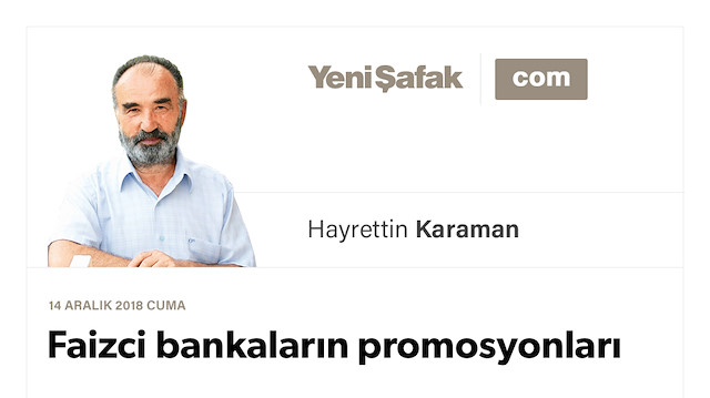 Faizci bankaların promosyonları