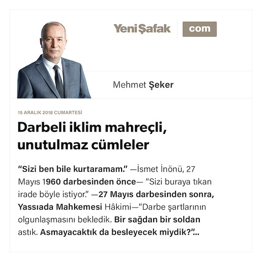 Darbeli iklim mahreçli, unutulmaz cümleler