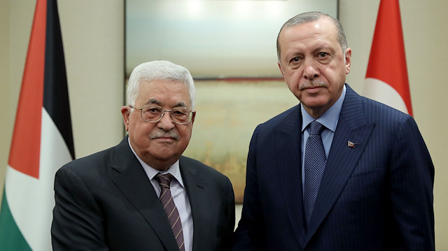 Cumhurbaşkanı Erdoğan Abbas ile görüştü