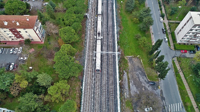Marmaray Halkalı-Sirkeci hattında test sürüşü yaptı.