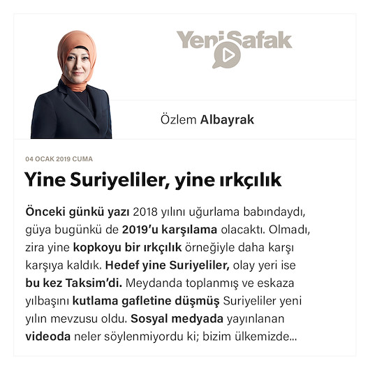 Yine Suriyeliler, yine ırkçılık