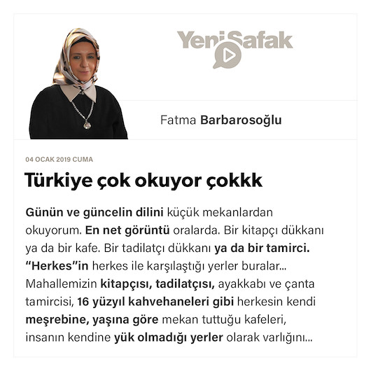 Türkiye çok okuyor çokkk
