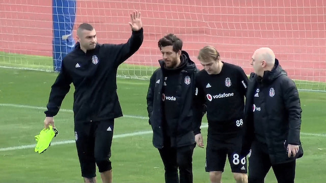 Burak Yılmaz Beşiktaşla ilk idmanına çıktı