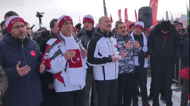 Sarıkamış şehitlerini anmak için binlerce kişi toplandı