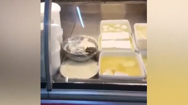 Şarküteri dolabında fare