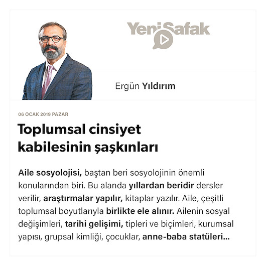 Toplumsal cinsiyet kabilesinin şaşkınları