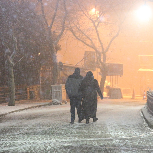 İstanbul'da kar yağışı etkili oluyor