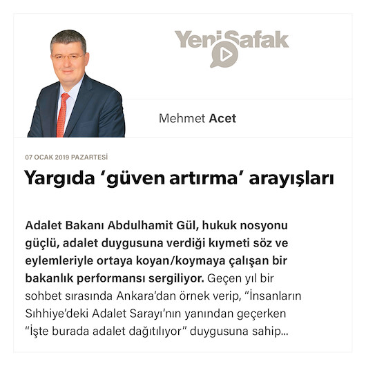 Yargıda ‘güven artırma’ arayışları