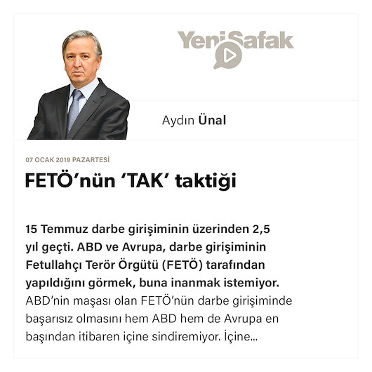 FETÖ’nün ‘TAK’ taktiği