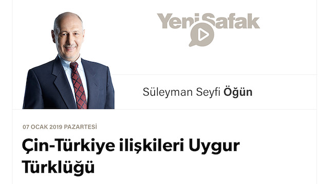 Çin-Türkiye ilişkileri Uygur Türklüğü