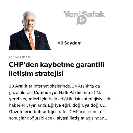 CHP’den kaybetme garantili iletişim stratejisi