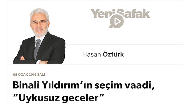 Binali Yıldırım’ın seçim vaadi, “Uykusuz geceler”
