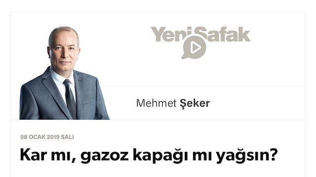 Kar mı, gazoz kapağı mı yağsın?