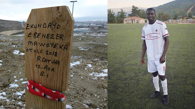Hristiyan futbolcunun mezar taşına 'Ruhuna Fatiha' yazdılar