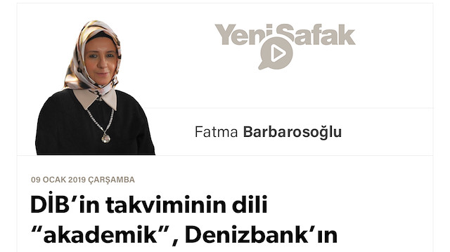 DİB’in takviminin dili “akademik”, Denizbank’ın takvimi toprak kokulu