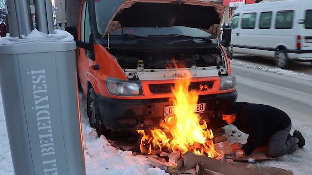 Donan motoru böyle ısıttı