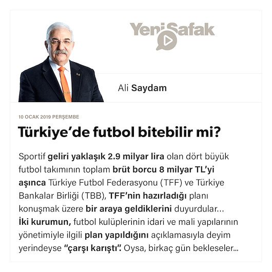 Türkiye’de futbol bitebilir mi?