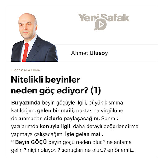 Nitelikli beyinler neden göç ediyor? (1)