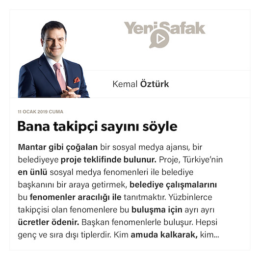 Bana takipçi sayını söyle