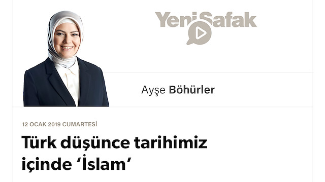Türk düşünce tarihimiz içinde ‘İslam’