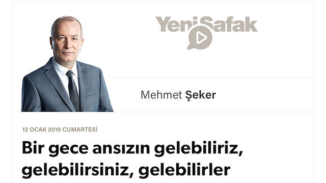 Bir gece ansızın gelebiliriz, gelebilirsiniz, gelebilirler
