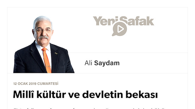 Millî kültür ve devletin bekası