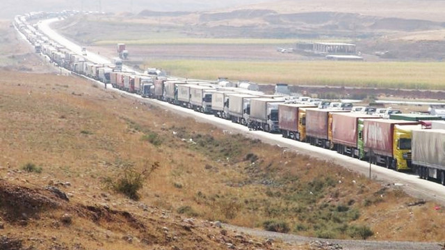 Gürbulak Sınır kapısı TIR kuyruğu
