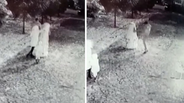 Kardan adamı tekme atarak yıkan kişi ayağını incitti