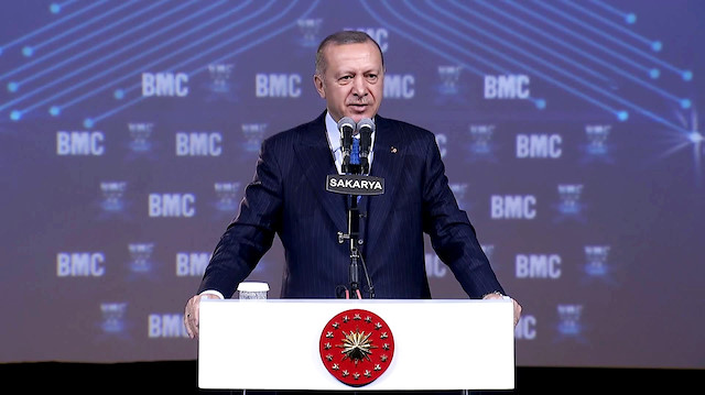 Erdoğan: Savunma sanayindeki gücümüz yüzde 20'lerden yüzde 68'e ulaştı