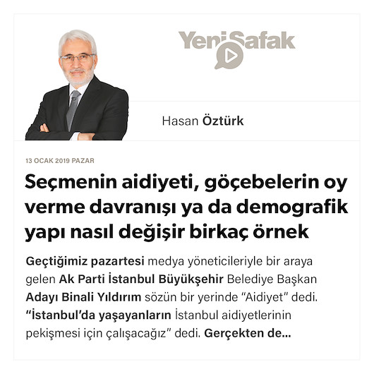 Seçmenin aidiyeti, göçebelerin oy verme davranışı ya da demografik yapı nasıl değişir birkaç örnek