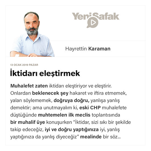 İktidarı eleştirmek