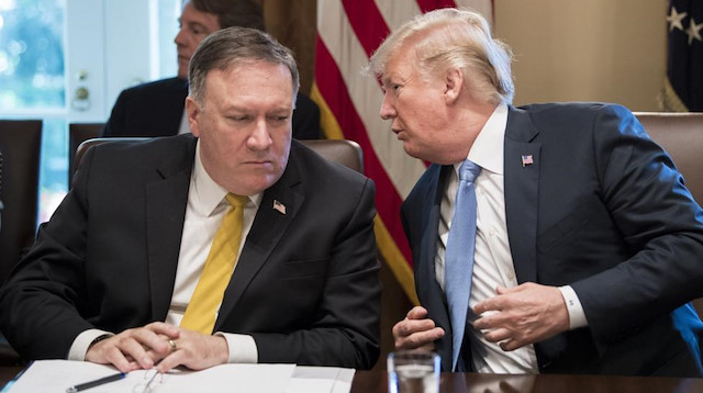 ABD Dışişleri Bakanı Mike Pompeo - ABD Başkanı Donald Trump