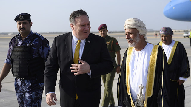 ABD Dışişleri Bakanı Pompeo'nun son durağı Umman oldu.