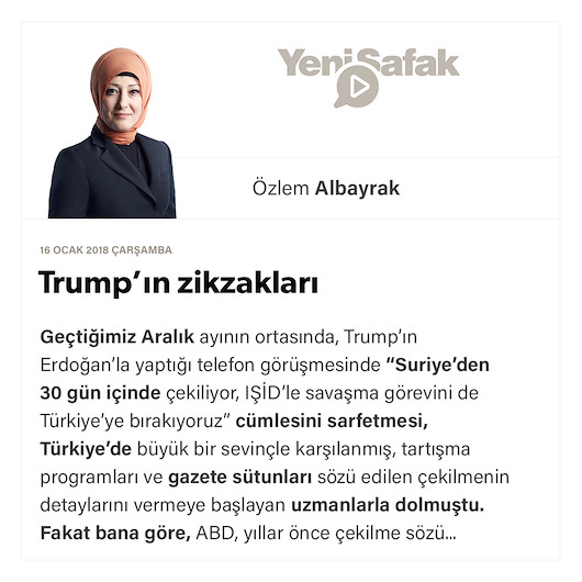 Trump’ın zikzakları