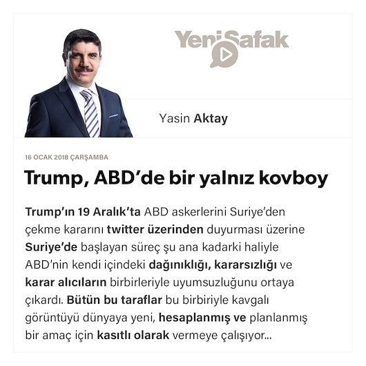 Trump, ABD’de bir yalnız kovboy