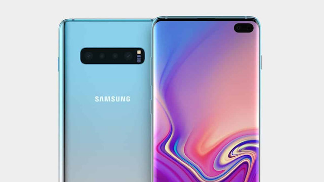 Galaxy S10 Plus'ın sızdırılan tasarımı.