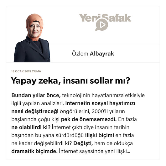 Yapay zeka, insanı sollar mı?