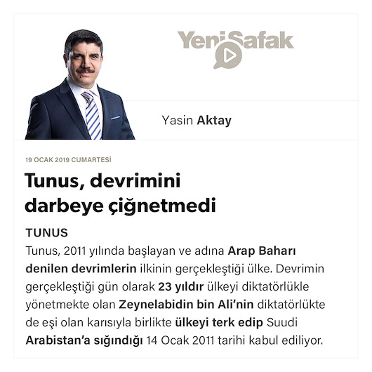 Tunus, devrimini darbeye çiğnetmedi