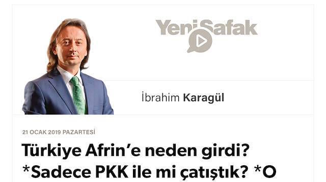 Türkiye Afrin’e neden girdi? *Sadece PKK ile mi çatıştık? *O gün kapıyı kapatmasaydık bugün Hatay’ı yakacaklardı.. *Bu coğrafya hepimiz için bir kaderdir. Ayrılmak ölümdür..*