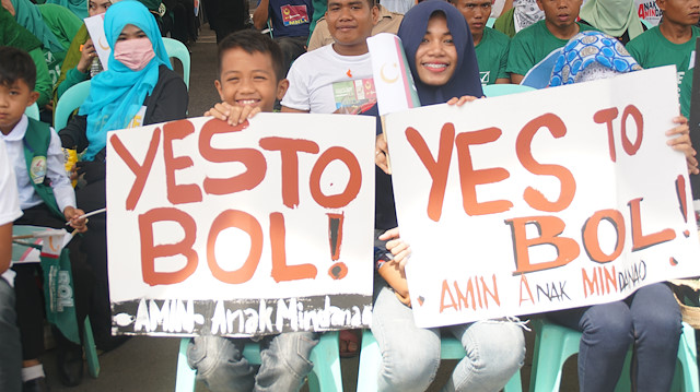 Cotabato'da tarihi referandum öncesinde halk, 'Evet' oyu için çağrı yaptı. 