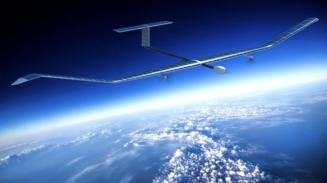 Zephyr isimli drone projesi güneş enerjisiyle çalışıyor.