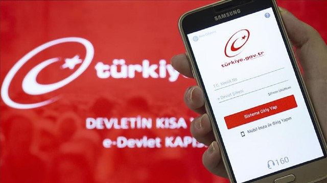 e-Devlet sistemi.