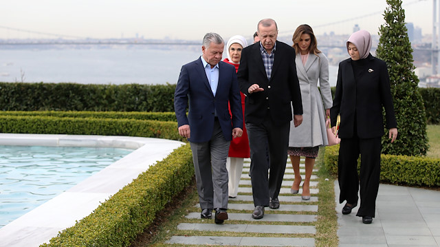 Cumhurbaşkanı Erdoğan Ürdün Kralı ile kahvaltıda bir araya geldi