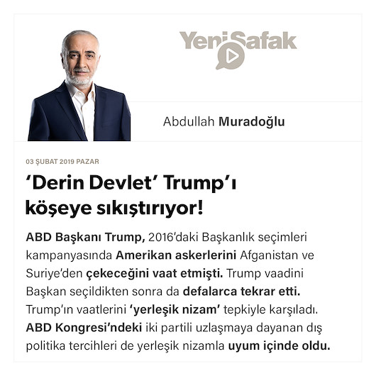 ‘Derin Devlet’ Trump’ı köşeye sıkıştırıyor!