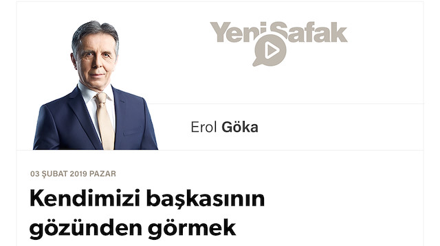 Kendimizi başkasının gözünden görmek