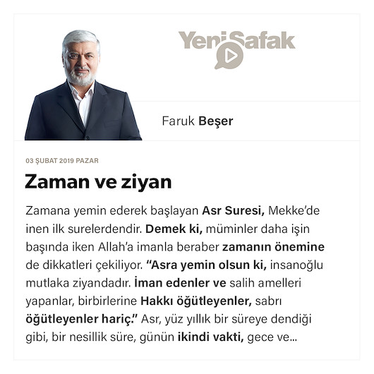 Zaman ve ziyan
