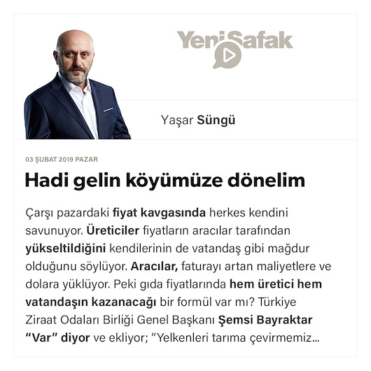 Hadi gelin köyümüze dönelim