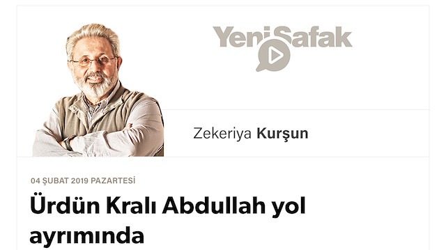 Ürdün Kralı Abdullah yol ayrımında