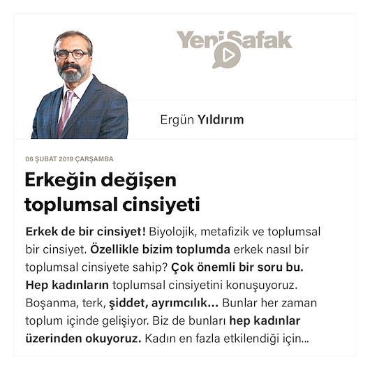 Erkeğin değişen toplumsal cinsiyeti
